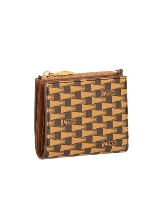 Bally Natural Pattern Wallet