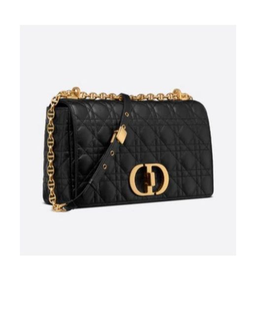 Dior Black Large Caro Bag