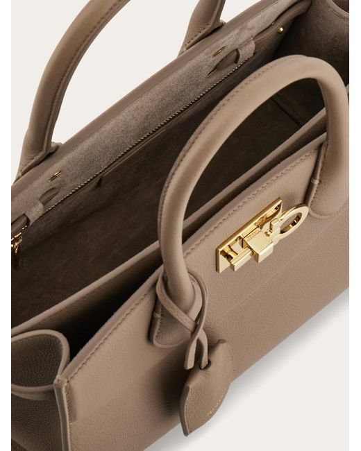 Ferragamo Brown New Ferragamo Studio Soft Bag (M)
