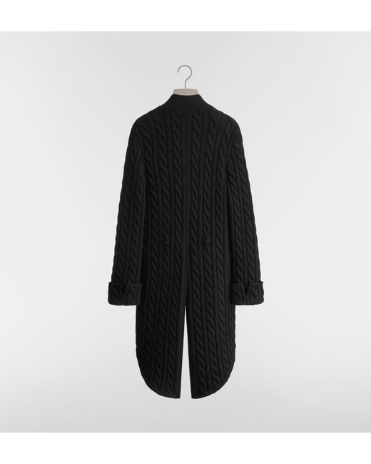 Dior Black Cable Knit Cardigan for men