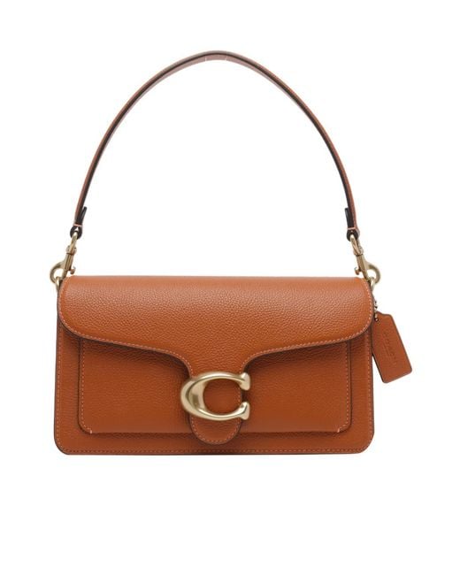 COACH Brown Flap Shoulder Bag