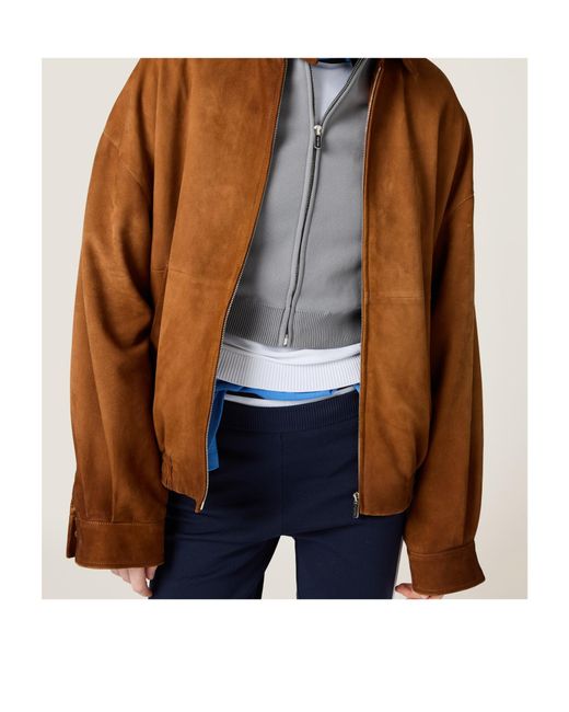 Miu Miu Brown Suede Jacket