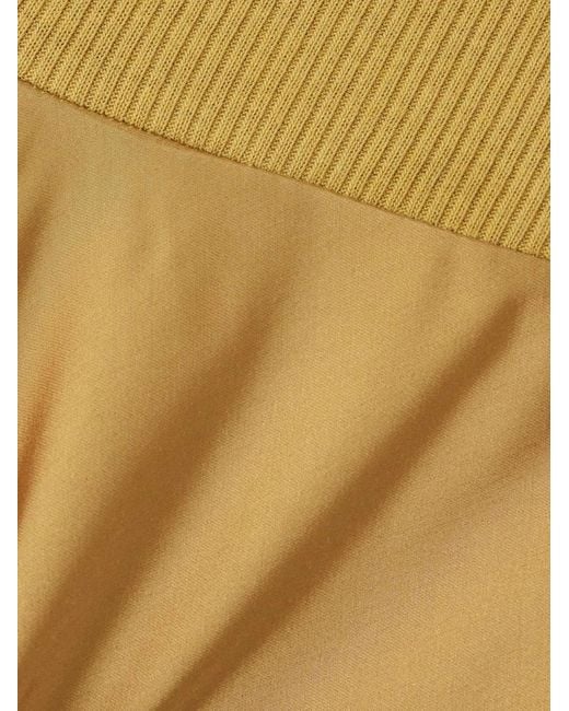 Rick Owens Natural Diagonal Cut Wide-Leg Pants