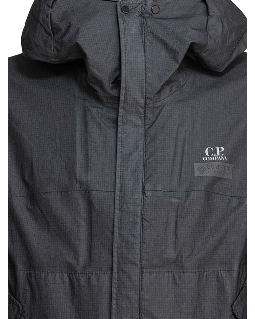 C P Company Gray Hooded Jacket for men