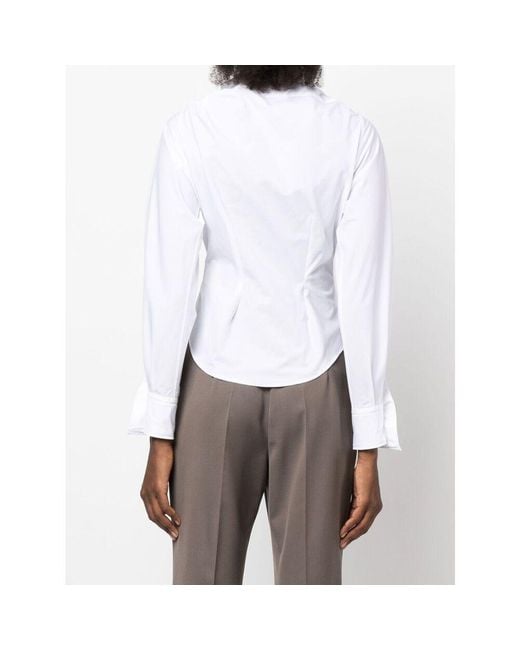 Vivienne Westwood White Drunken Ruffled Shirt