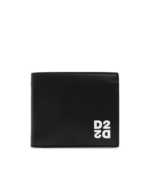 DSquared² Black Logo Wallet for men