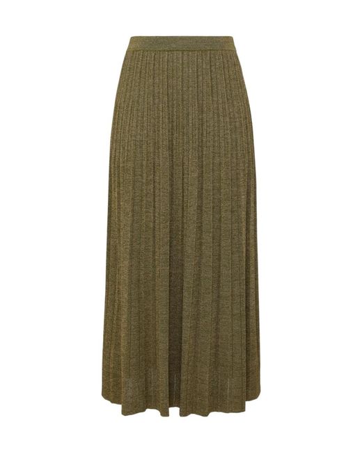 Zimmermann Green Elastic Waist Skirt