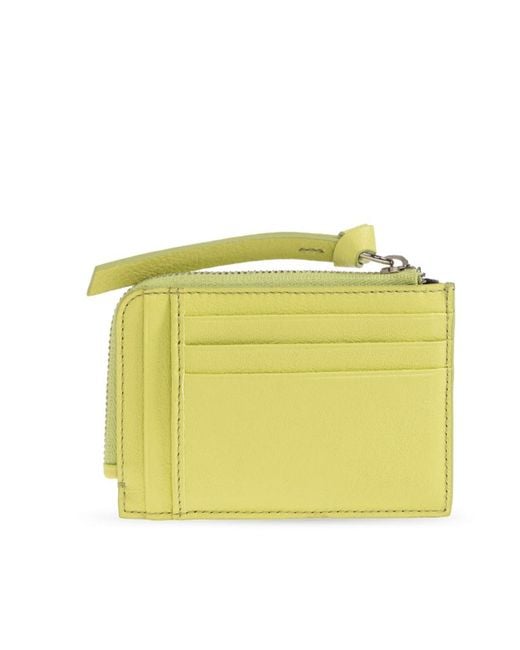 Vivienne Westwood Yellow Zip Card Holder Wallet