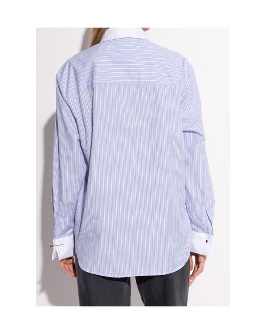 Zadig & Voltaire Blue Morning Striped Shirt