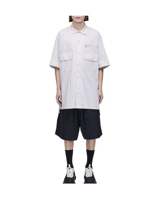Y-3 Blue Wide Shorts for men