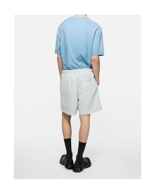 Acne Blue Sprayed 1996 Logo-Print Distressed T-Shirt