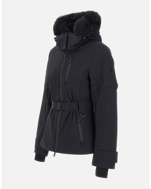Moose Knuckles Blue Belted Jacket