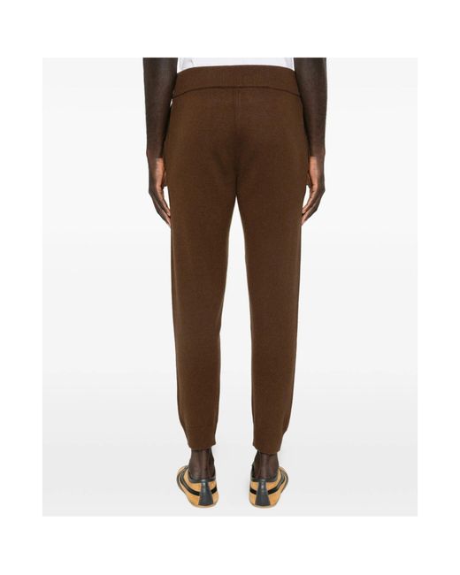 Entire studios Brown Ribbed Knit Trousers for men