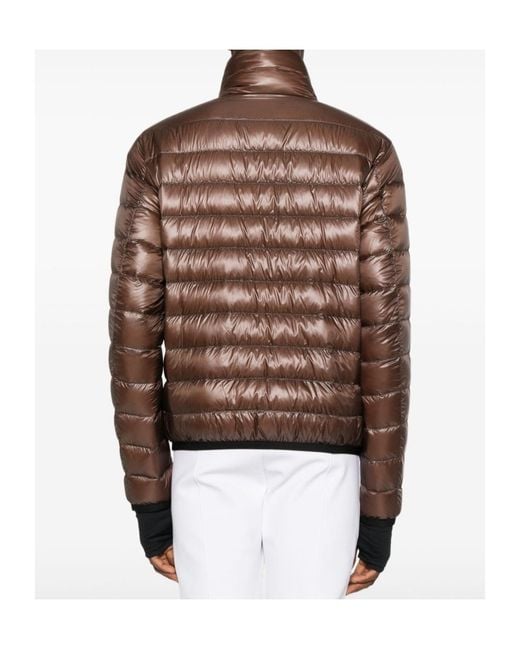 Moncler Brown Grenoble Quilted Zipped Jacket for men