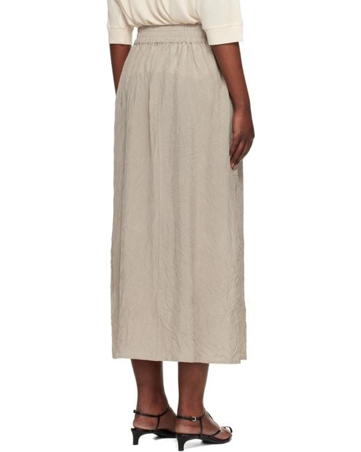 Studio Nicholson Natural Elasticated Waist Skirt