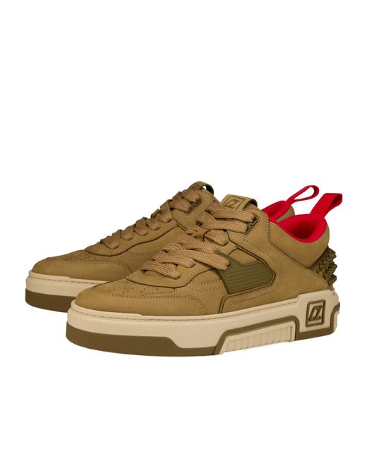 Christian Louboutin Brown Astroloubi Leather Sneakers for men