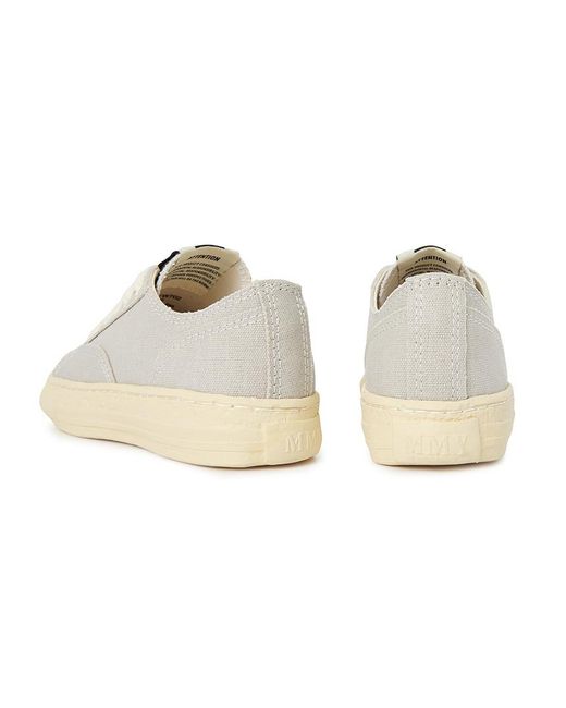 Maison Mihara Yasuhiro Natural Lace-Up Low-Top Sneakers for men