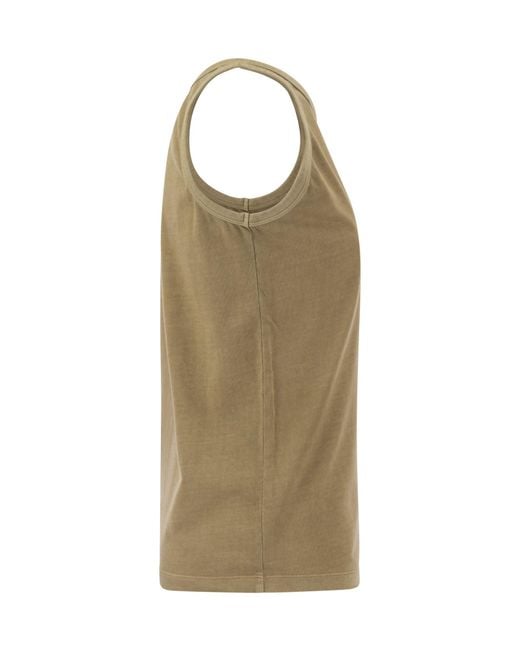 Sportmax Green Crewneck Sleeveless Top