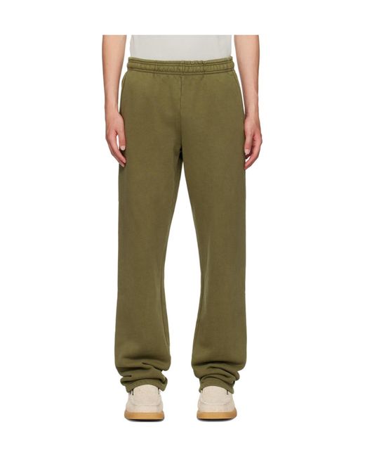Entire studios Green Straight Organic Cotton Track Pants for men