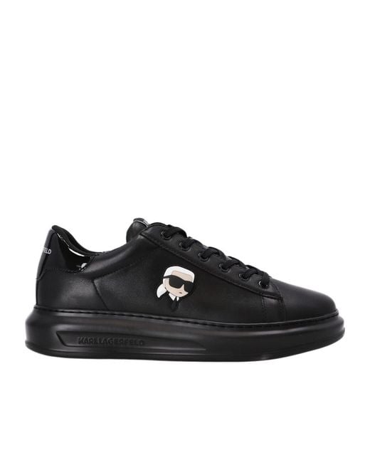 Karl Lagerfeld Black Ikonik Nft Kapri Lace-Up Sneakers for men