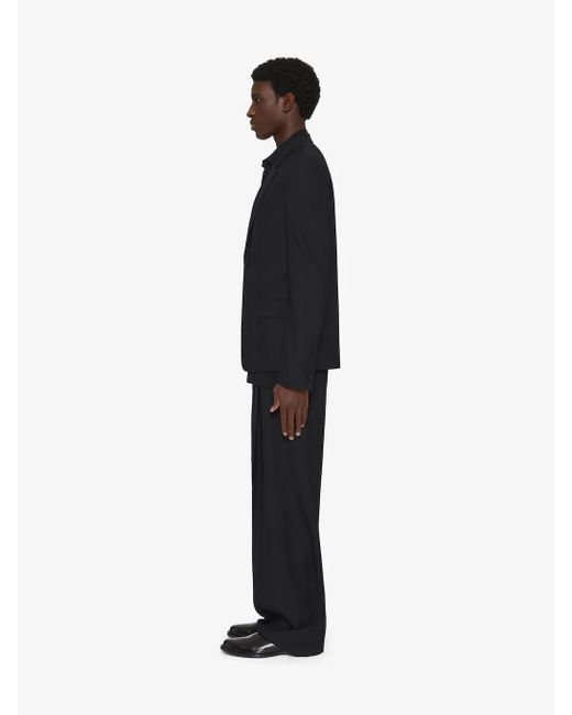 Givenchy Black 4G Pattern Single-Breasted Blazer for men