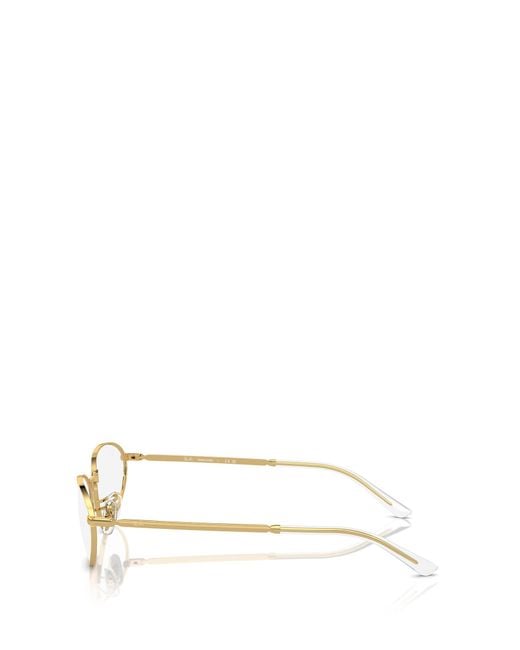 Ray-Ban White Oval-Frame Glasses for men