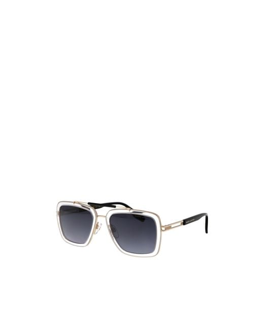 Marc Jacobs Blue Eyewear Pilot Frame Sunglasses for men