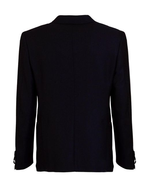 Tonello Blue Mirror Lapel Single-Breasted Jacket for men