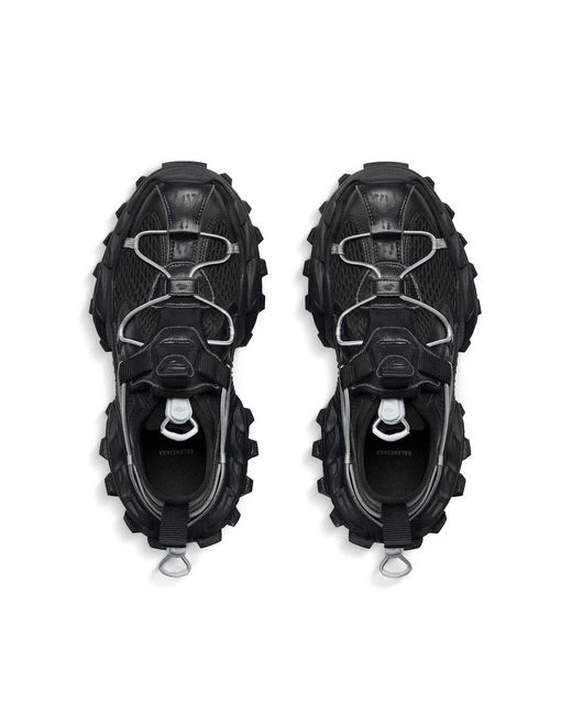 Balenciaga Black Hike Panelled Sneakers for men