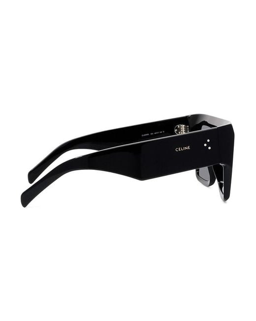 Céline Black Rectangular Sunglasses