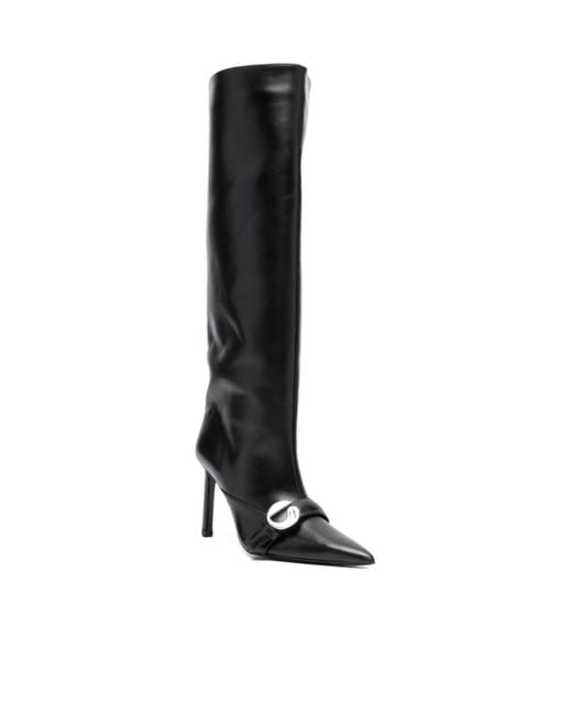 Coperni Black Pointed Toe Heeled Boots