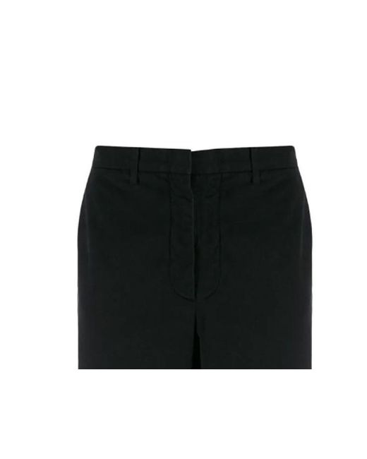 Zegna Black Belt-Loop Casual Pants for men