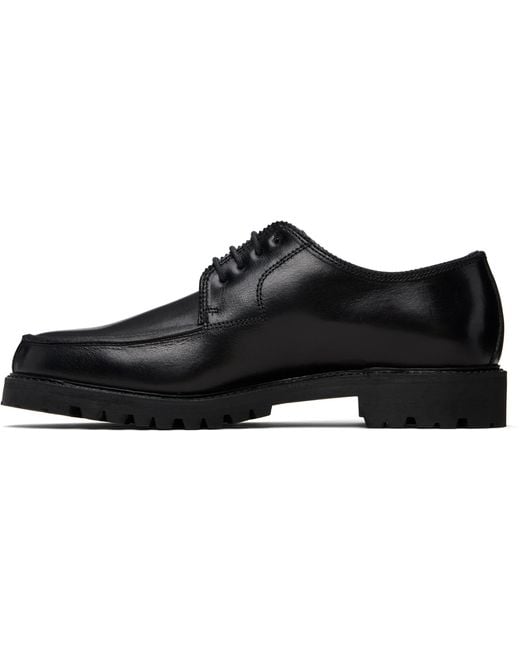 Rier Black Norwegian Derby Shoes for men