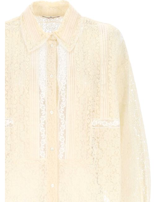 Ermanno Scervino White Lace Shirt