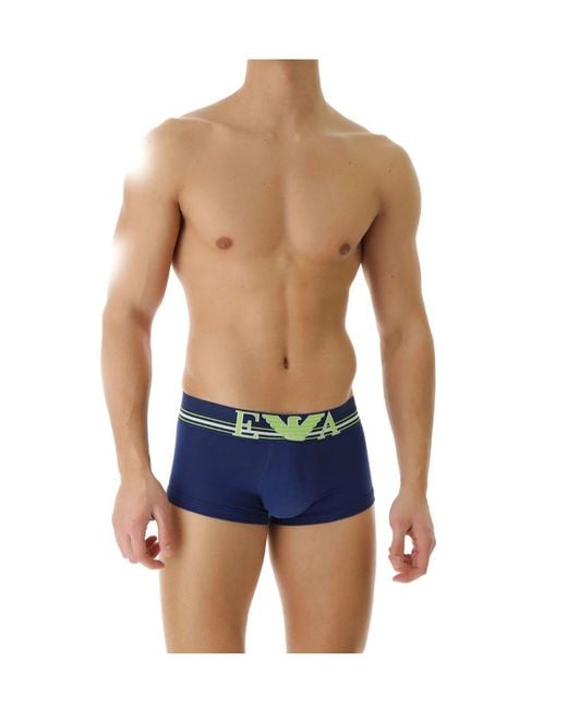 Emporio Armani Blue Logo Waist Boxers for men