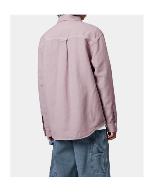 Carhartt Purple Walter Logo Patch Overshirt for men