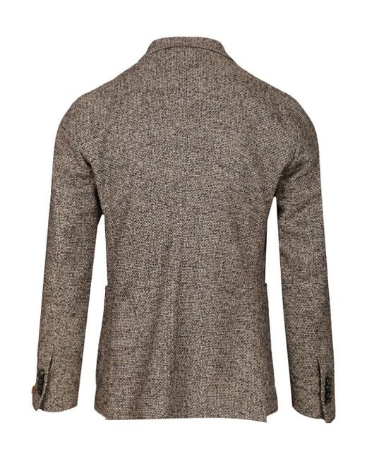 Tagliatore Brown Double-Breasted Jacket for men