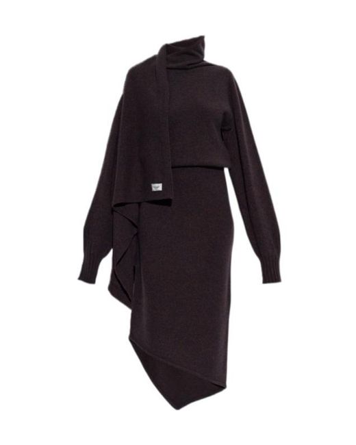 The Attico Blue Long Sleeve Dress