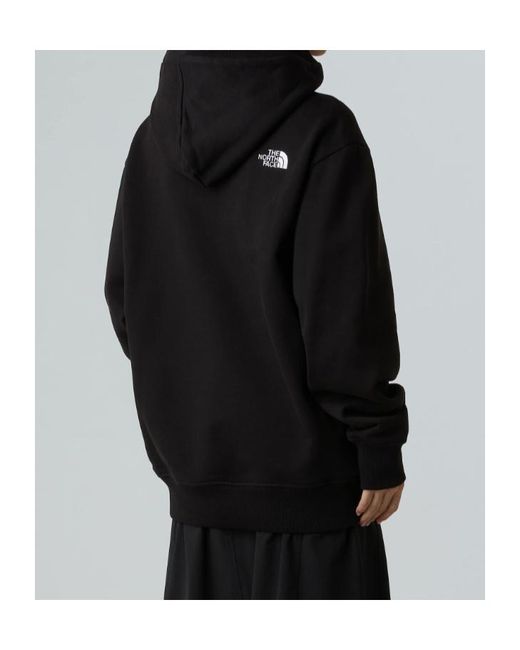 The North Face Black Long-Sleeve Logo Detail Hoodie for men