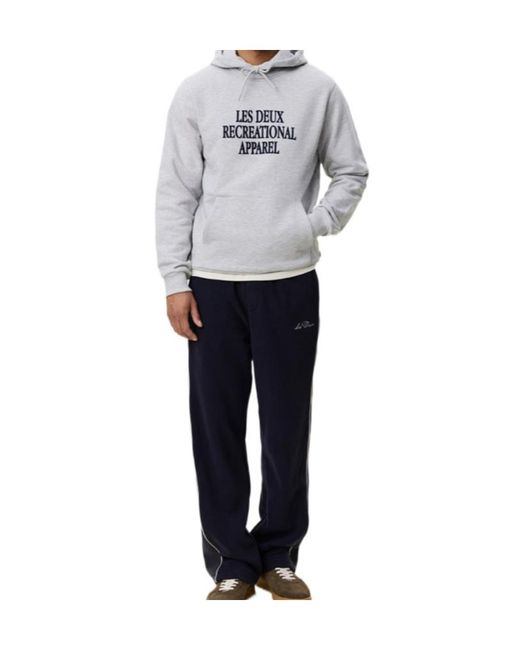 Les Deux Gray Drawstring Hoodie for men