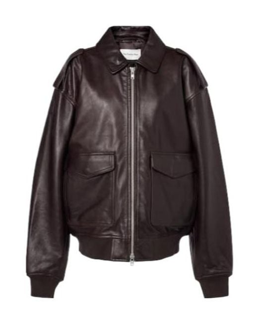 Frankie Shop Black Viper Leather Jacket