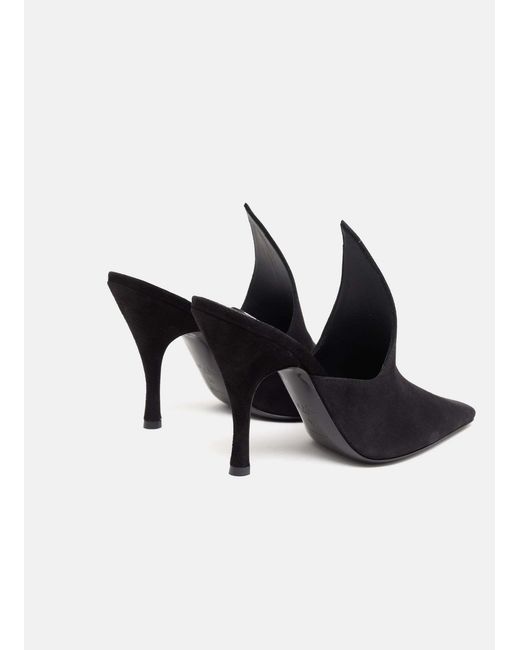 Alaïa Black Alaïa Pointed-Toe Heeled Mules