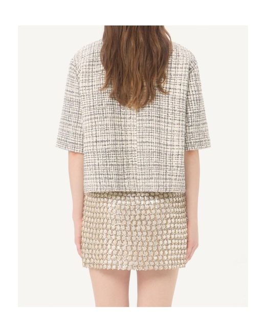 Valentino Natural Square Tweed Jacket