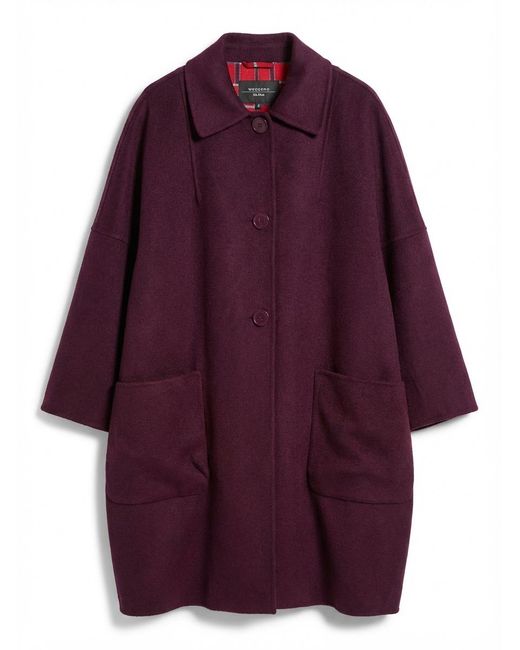 Weekend by Maxmara Purple Single Breasted Coat