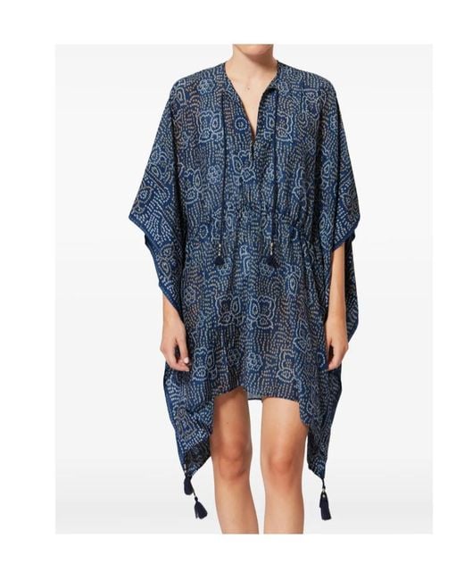 Isabel Marant Blue Loreliz Kaftan
