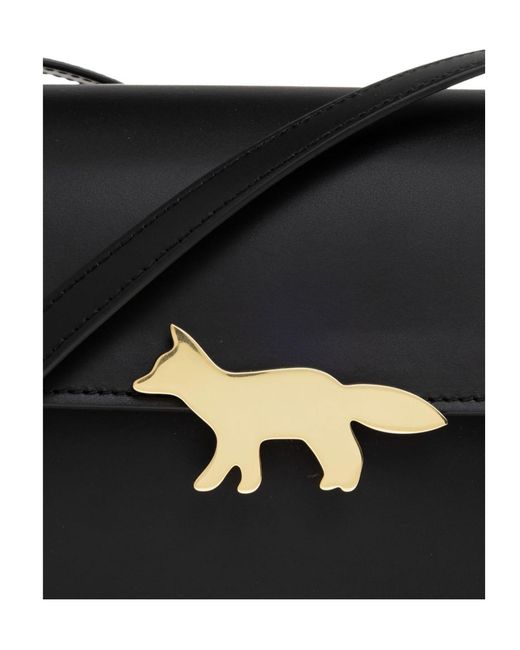 Maison Kitsuné Black Maison Kitsuné Edie Crossbody Bag for men