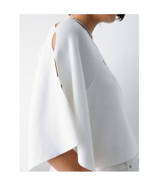 Liu Jo White Cutout T-Shirt