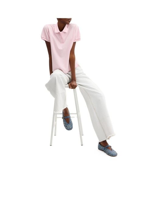 COACH White Culpted C Maryjane Ballet Pumps