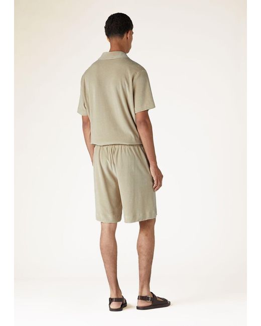 Loro Piana Natural Wide-Leg Shorts for men