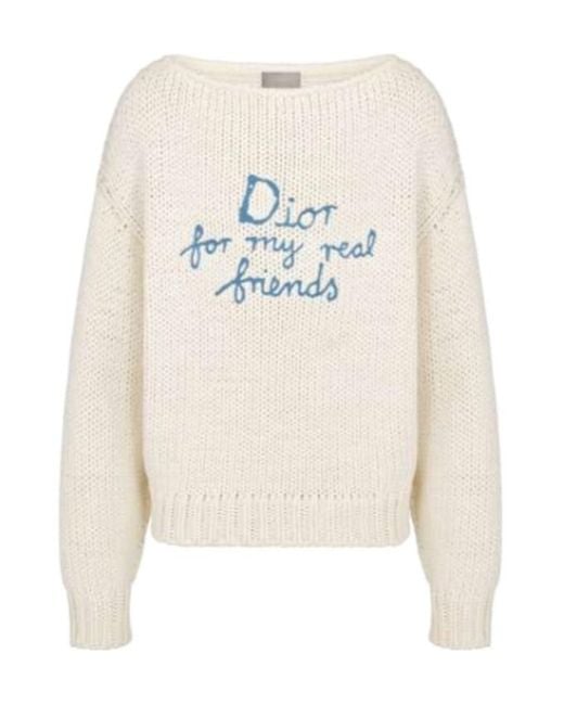 Dior White And Hylton Nel Sweater for men